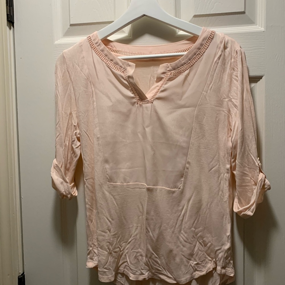 New York and co pink blouse